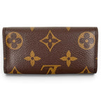 Louis Vuitton Key Case Multicles 4 Monogram Canvas Brown Gold Key Holder — view 3