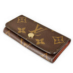 Louis Vuitton Key Case Multicles 4 Monogram Canvas Brown Gold Key Holder — view 4