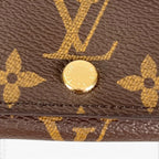 Louis Vuitton Key Case Multicles 4 Monogram Canvas Brown Gold Key Holder — view 8