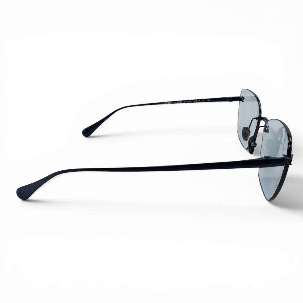 Chanel Sunglasses Navy — view 6