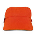 Hermes Bolide Pouch Mini Toile Ash Cosmetics Travel Case Orange