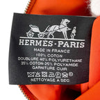 Hermes Bolide Pouch Mini Toile Ash Cosmetics Travel Case Orange — view 8