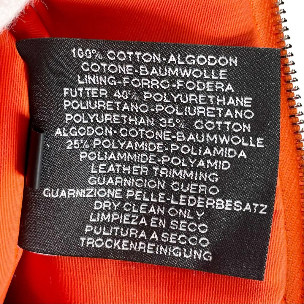 Hermes Bolide Pouch Mini Toile Ash Cosmetics Travel Case Orange — view 9