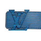 Louis Vuitton Ceinture LV Initial 40 Epi Leather Belt Blue Brown — view 6