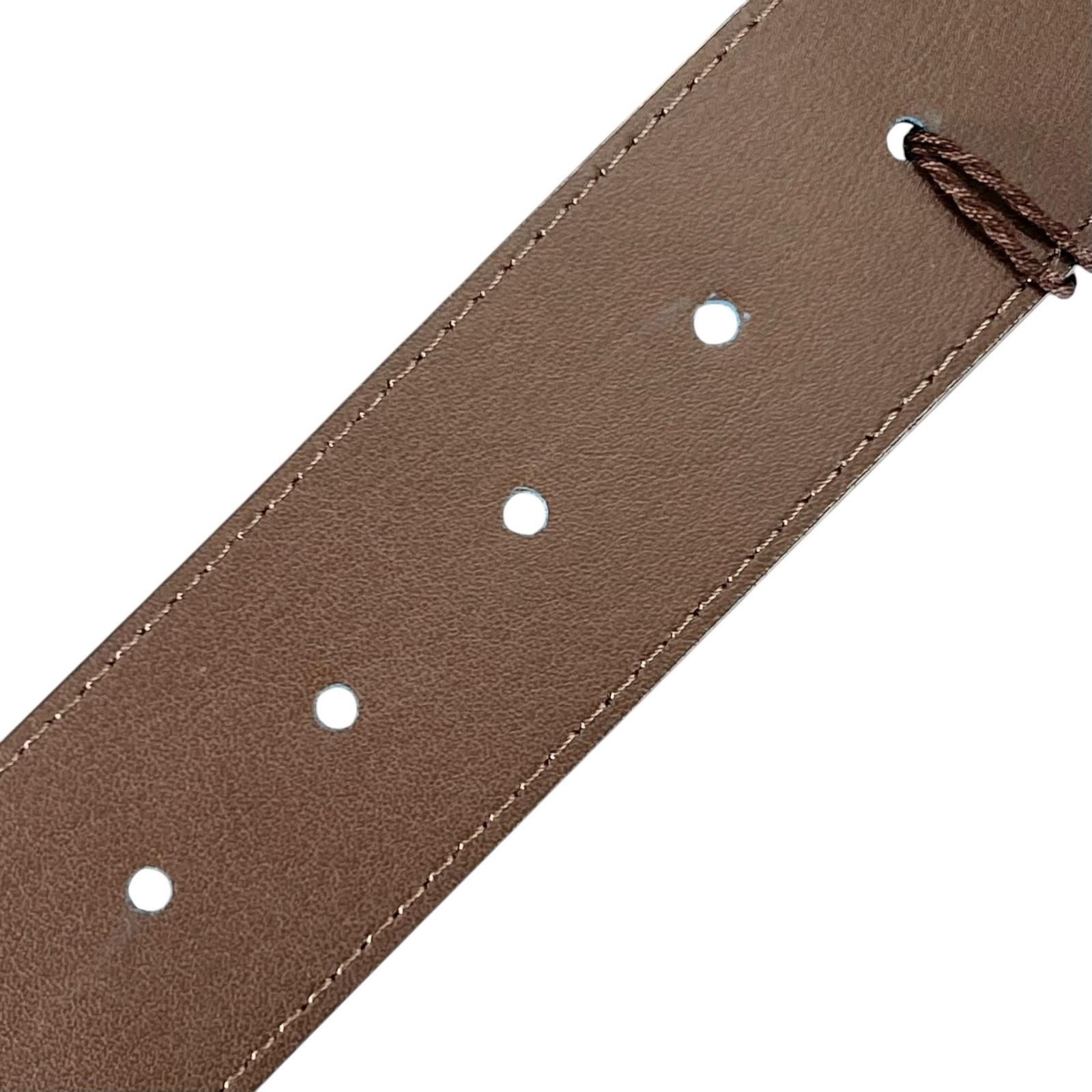 Louis Vuitton Ceinture LV Initial 40 Epi Leather Belt Blue Brown — view 9