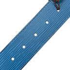 Louis Vuitton Ceinture LV Initial 40 Epi Leather Belt Blue Brown — view 8