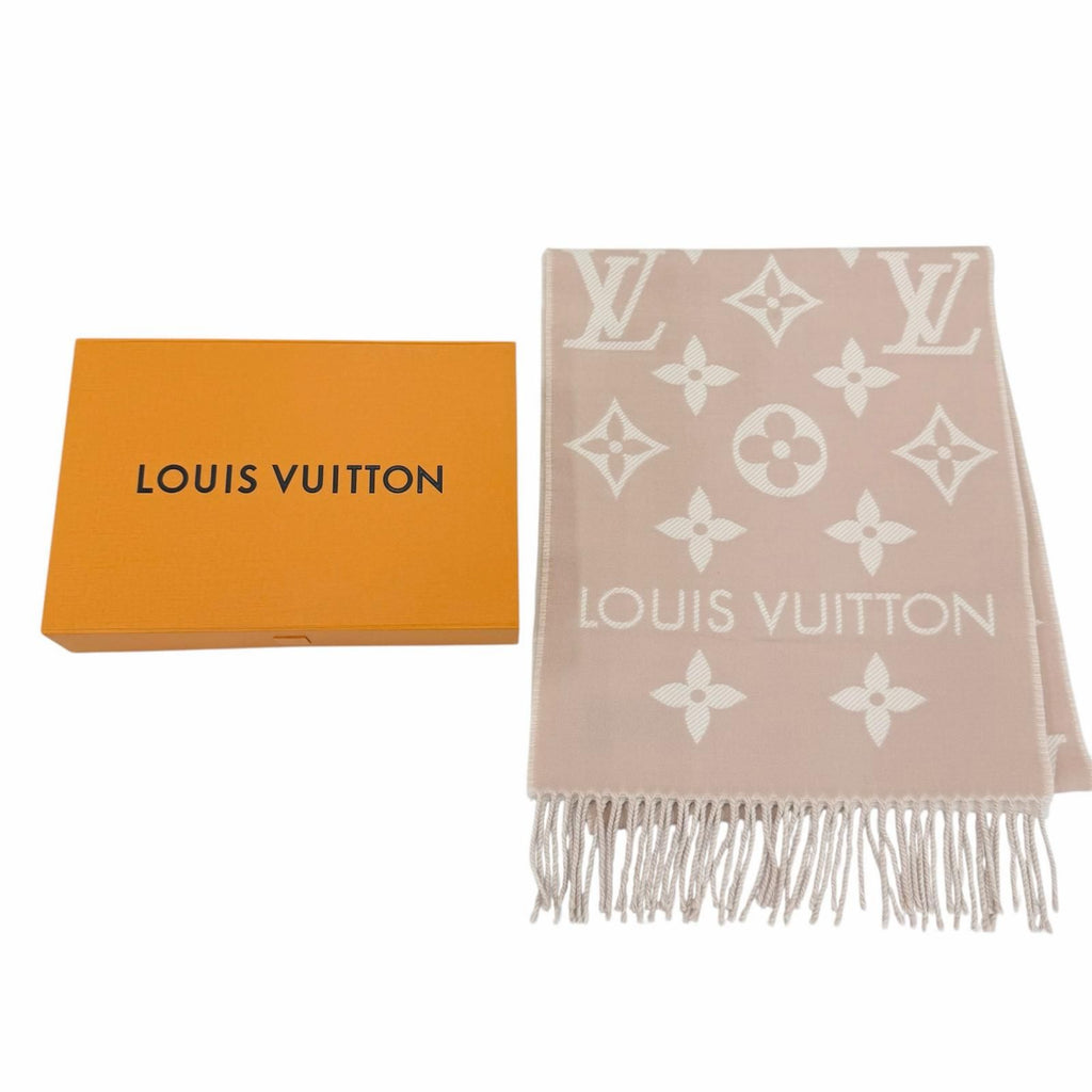 Louis Vuitton Scarf LV Essential Wool 100% Beige Rose 170 34 cm — view 2