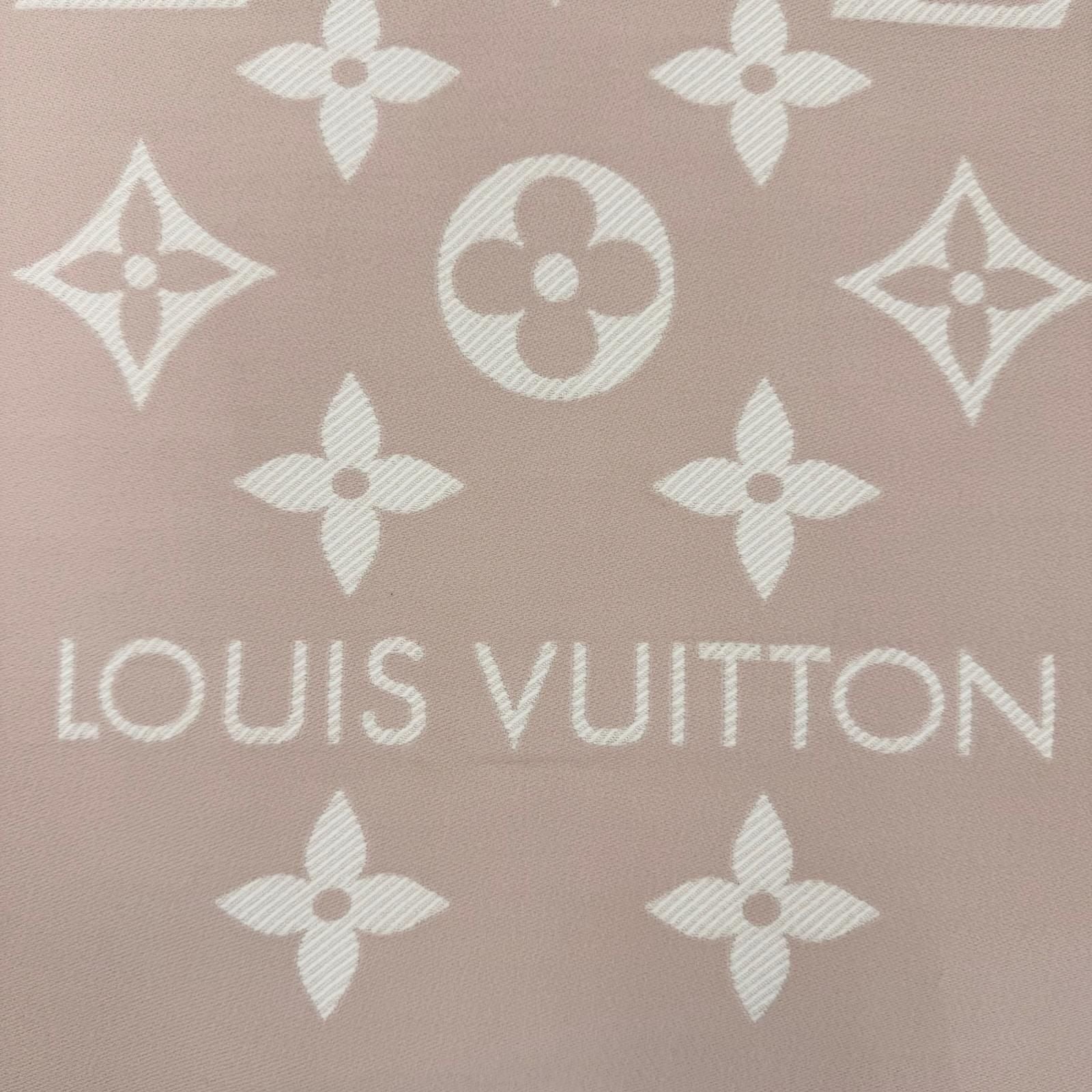 Louis Vuitton Scarf LV Essential Wool 100% Beige Rose 170 34 cm — view 5