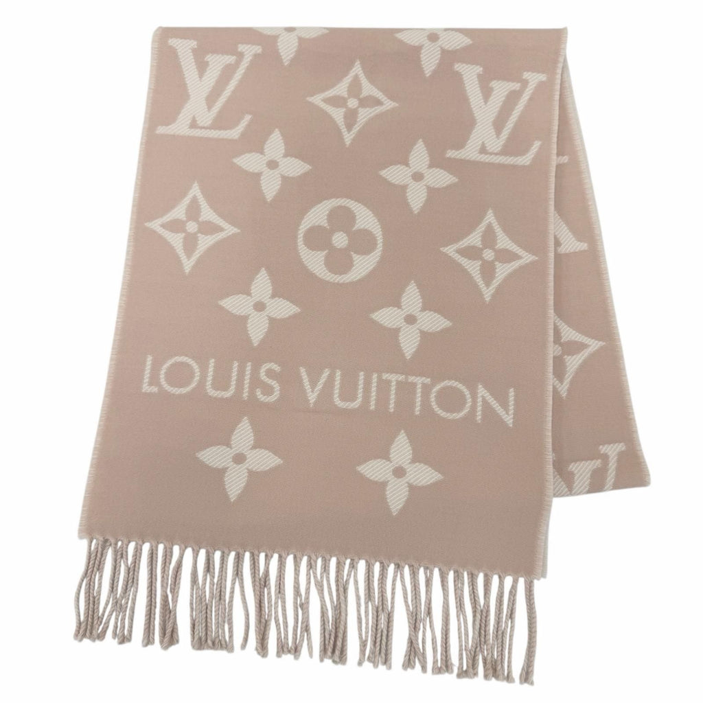 Louis Vuitton Scarf LV Essential Wool 100% Beige Rose 170 34 cm