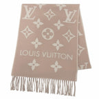 Louis Vuitton Scarf LV Essential Wool 100% Beige Rose 170 34 cm