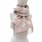 Louis Vuitton Scarf LV Essential Wool 100% Beige Rose 170 34 cm — view 4