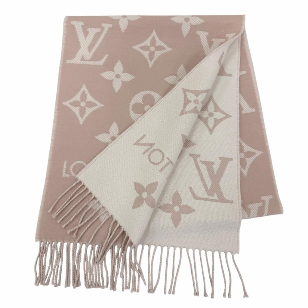 Louis Vuitton Scarf LV Essential Wool 100% Beige Rose 170 34 cm — view 3