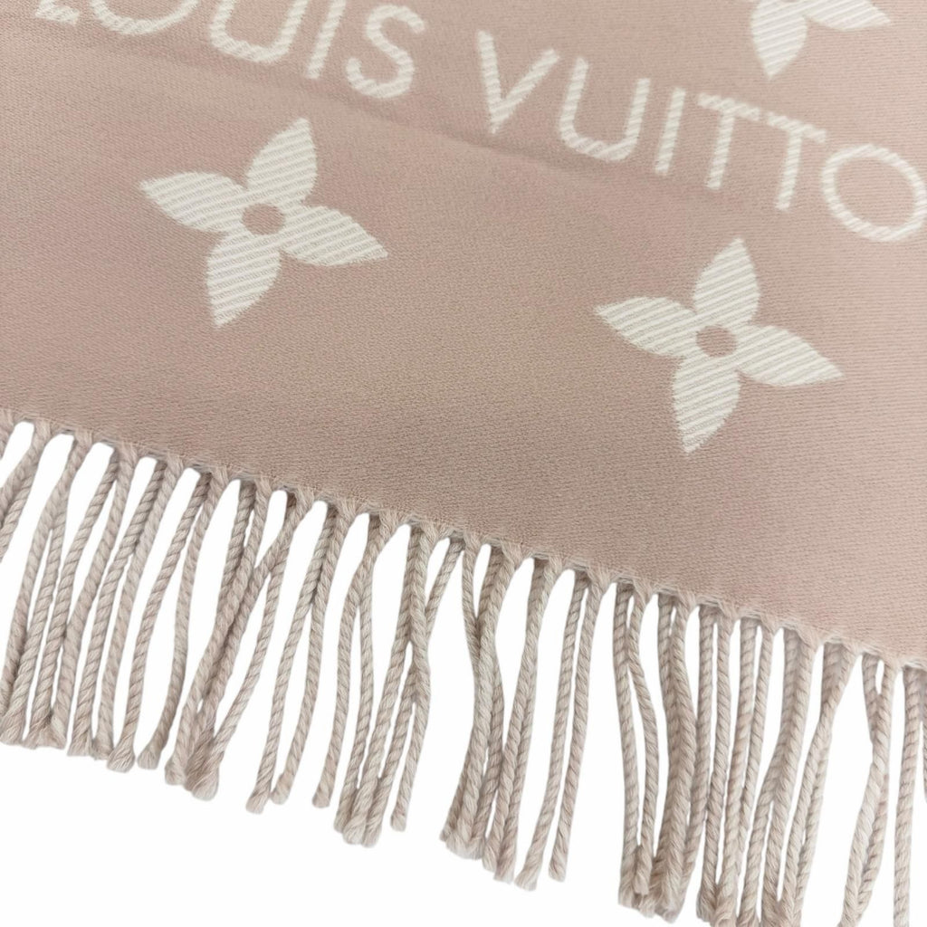 Louis Vuitton Scarf LV Essential Wool 100% Beige Rose 170 34 cm — view 6