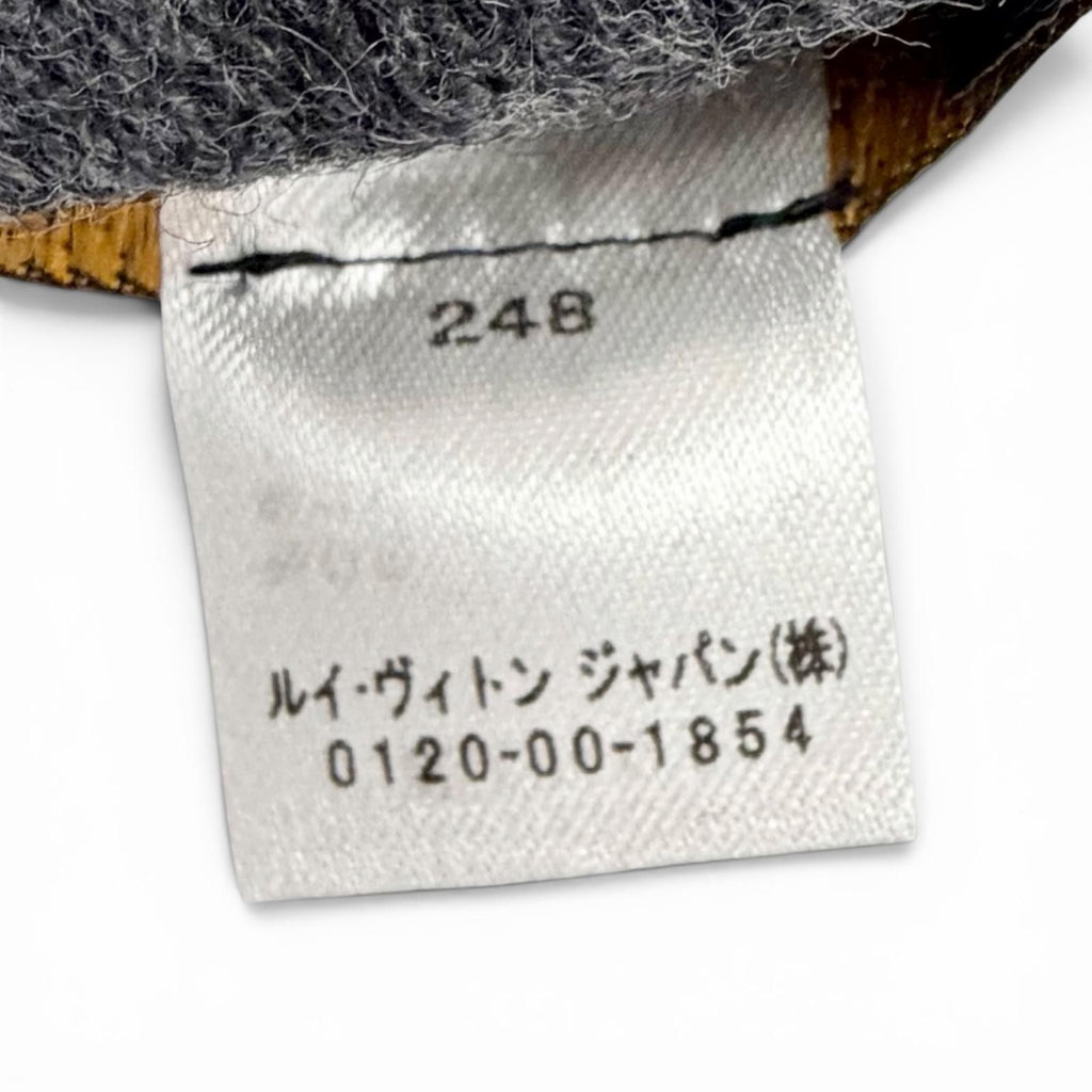 Louis Vuitton Echarpe Monogram Gradient Cashmere Wool Scarf Black — view 7