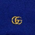 Gucci Wool GG Marmont Beret Blue Gold — view 5