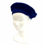 Gucci Wool GG Marmont Beret Blue Gold