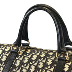 Dior Trotter Boston Bag Width 40 Canvas Leather Navy — view 5