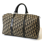 Dior Trotter Boston Bag Width 40 Canvas Leather Navy — view 2
