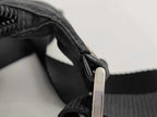 Prada Shoulder Bag Triangle Logo Black Nylon Silver — view 6