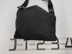 Prada Shoulder Bag Triangle Logo Black Nylon Silver — view 2