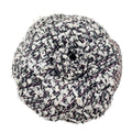 Chanel Tweed Corsage Camellia Brooch Black