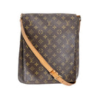 Louis Vuitton Monogram Crossbody Shoulder Musette Bag Brown — view 2