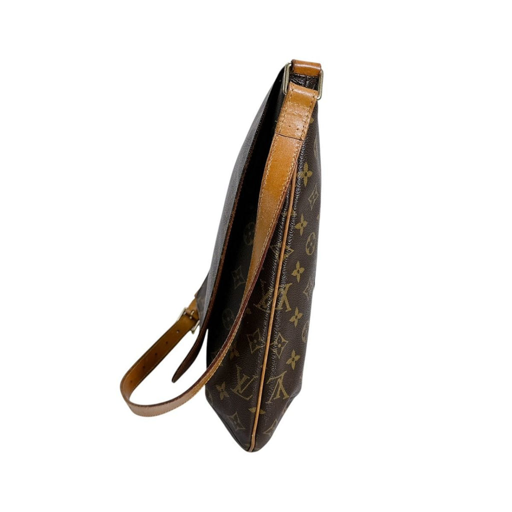 Louis Vuitton Monogram Crossbody Shoulder Musette Bag Brown — view 5