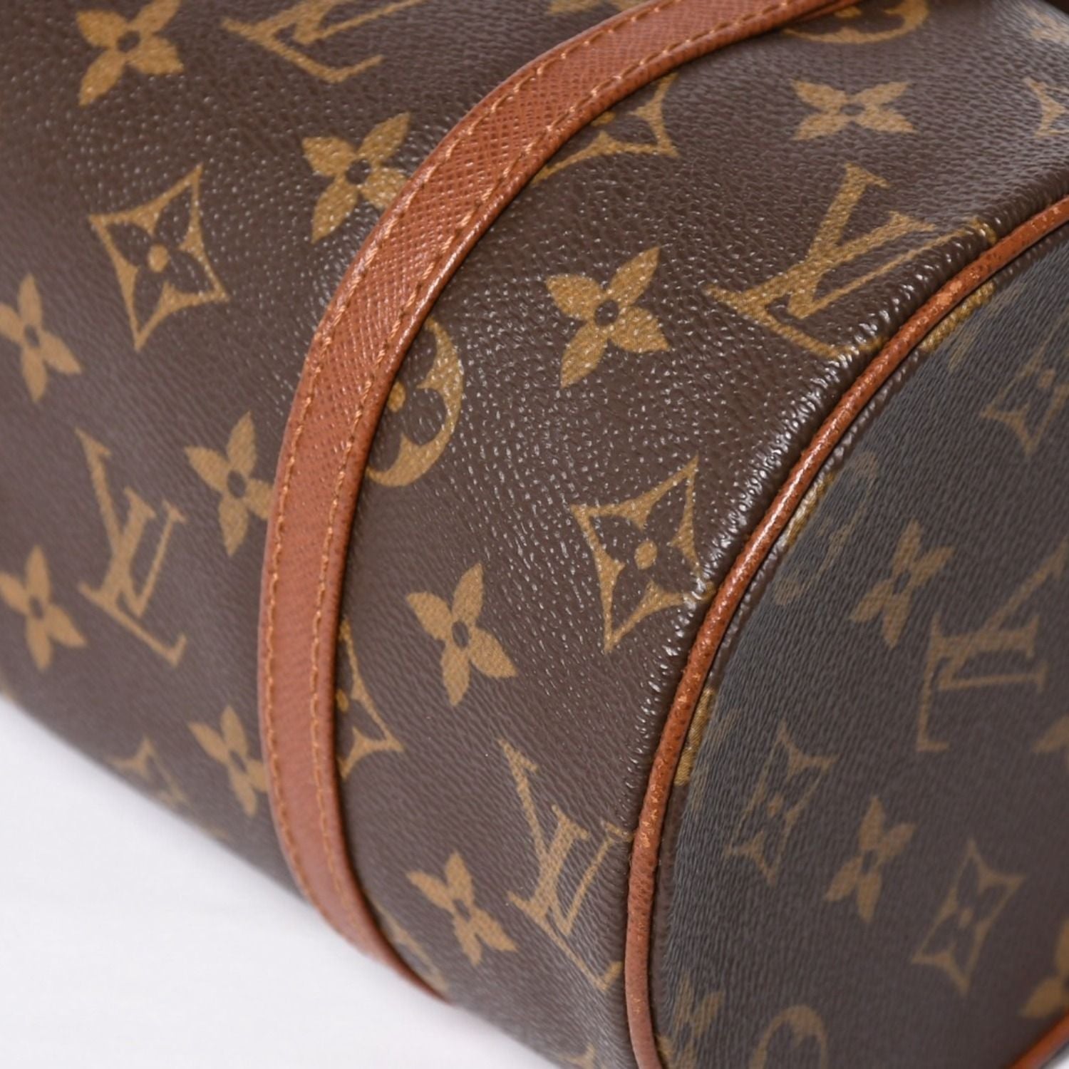Louis Vuitton Papillon 26 Handbag Monogram Brown Leather Gold Vintage 4 — view 7