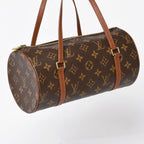 Louis Vuitton Papillon 26 Handbag Monogram Brown Leather Gold Vintage 4 — view 3