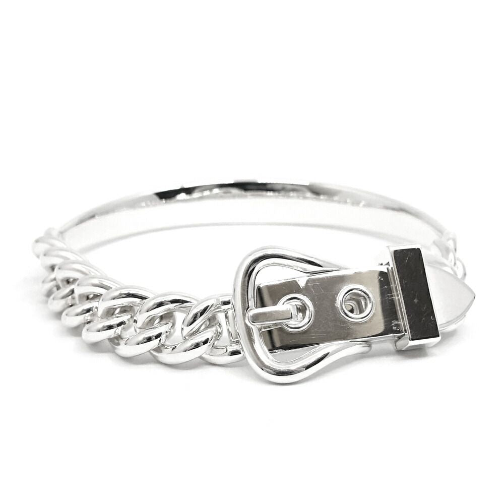 Hermes Book le Cellier Inflexible GM Bracelet 19 Silver