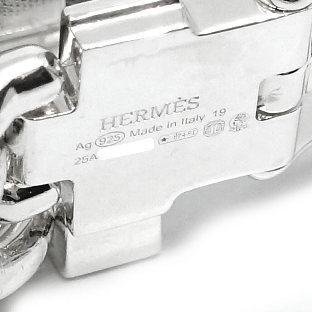 Hermes Book le Cellier Inflexible GM Bracelet 19 Silver — view 6
