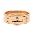 Hermes Kelly Ring Diamond Pink Gold