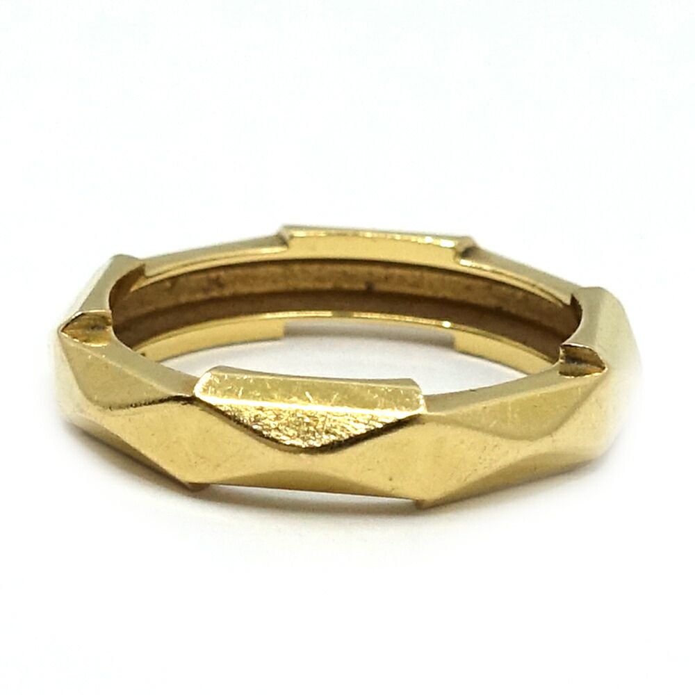 Gucci 18k Yellow Gold Link to Love Studs Ring — view 5