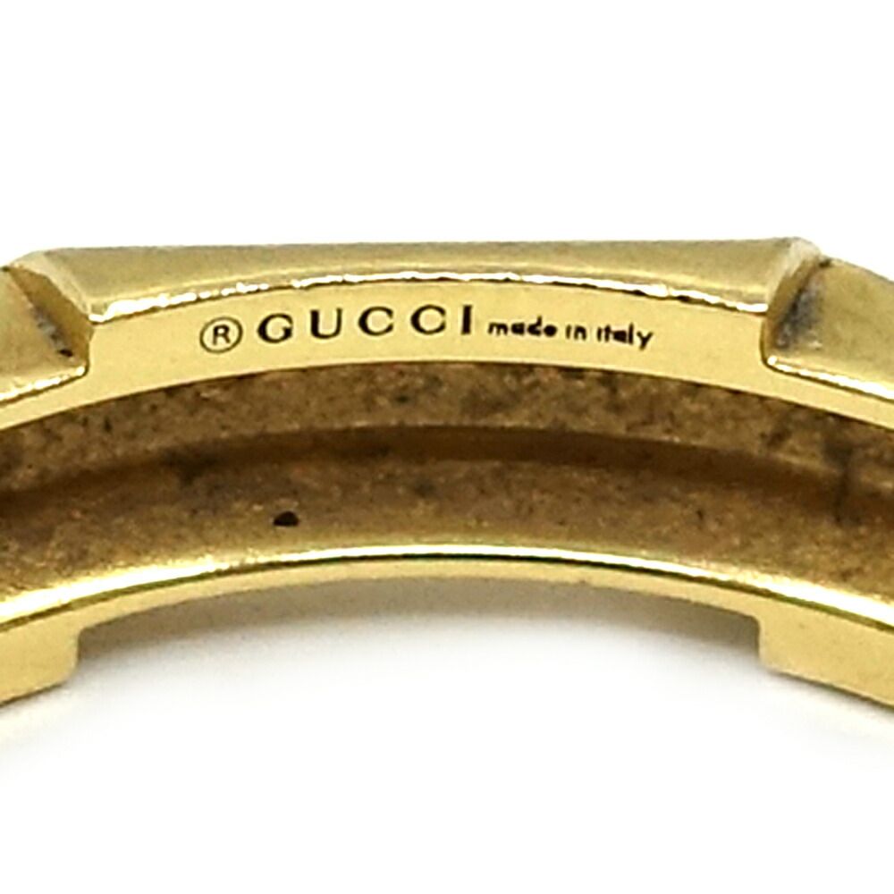 Gucci 18k Yellow Gold Link to Love Studs Ring — view 7