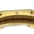 Gucci 18k Yellow Gold Link to Love Studs Ring — view 9