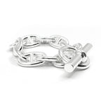 Hermes Chaine D'ancre TGM Bracelet 10 Pieces Silver Chain — view 2
