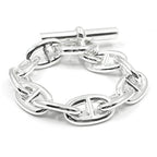 Hermes Chaine D'ancre TGM Bracelet 10 Pieces Silver Chain — view 5