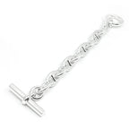 Hermes Chaine D'ancre TGM Bracelet 10 Pieces Silver Chain — view 6
