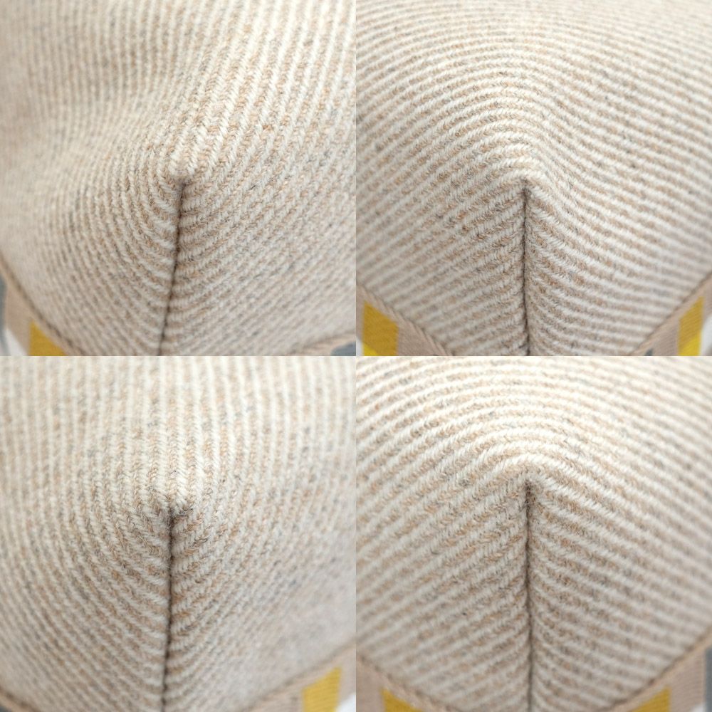 Hermes Brid-a-brac GM Carre Handbag Pouch Seigle Beige — view 5