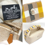 Hermes Brid-a-brac GM Carre Handbag Pouch Seigle Beige — view 8