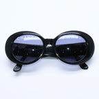 Chanel Oval Sunglasses Eyewear CC Logo Black White — view 2