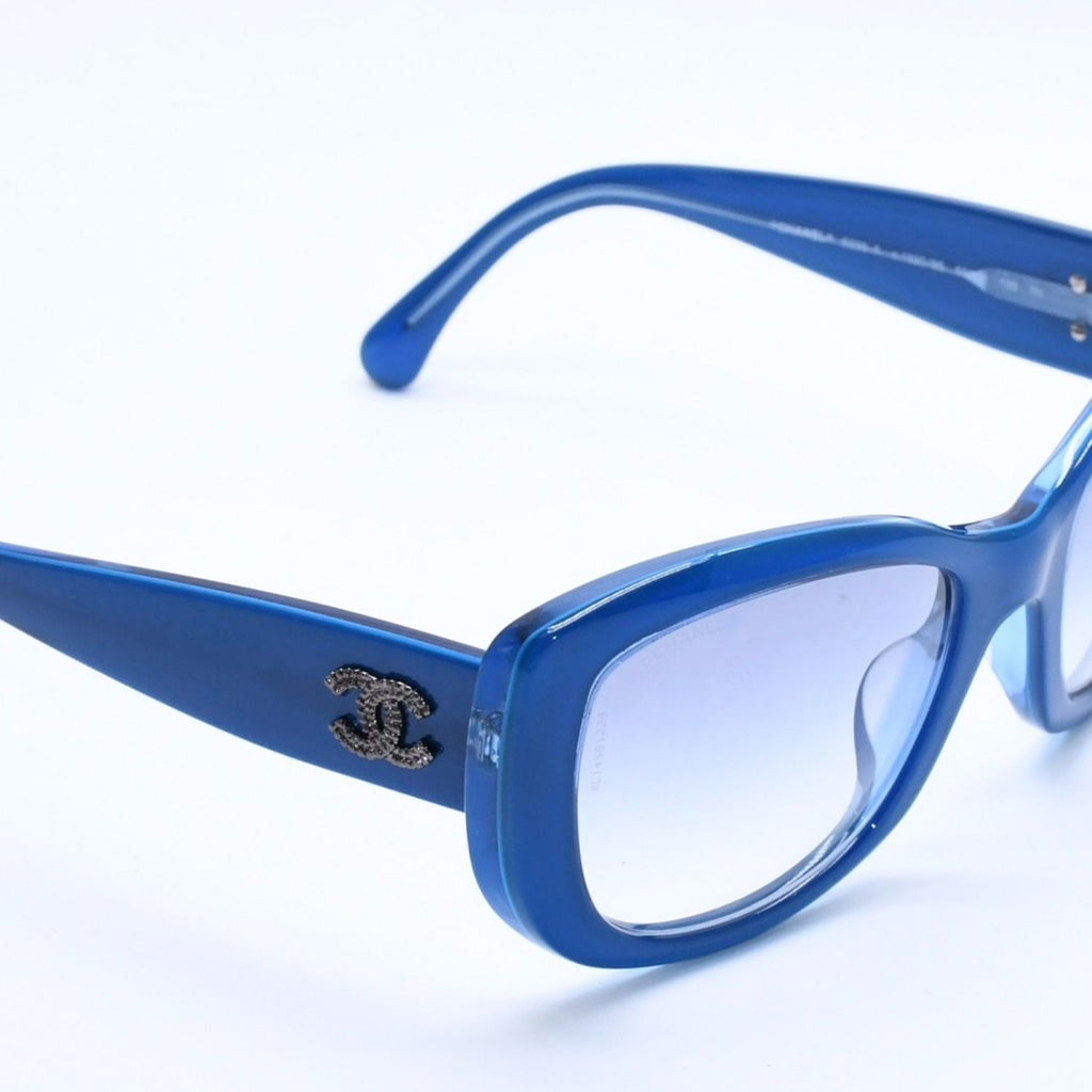 Chanel Sunglasses Eyewear CC Logo Blue — view 3