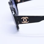 Chanel Sunglasses Eyewear CC Logo Acetate Black — view 8