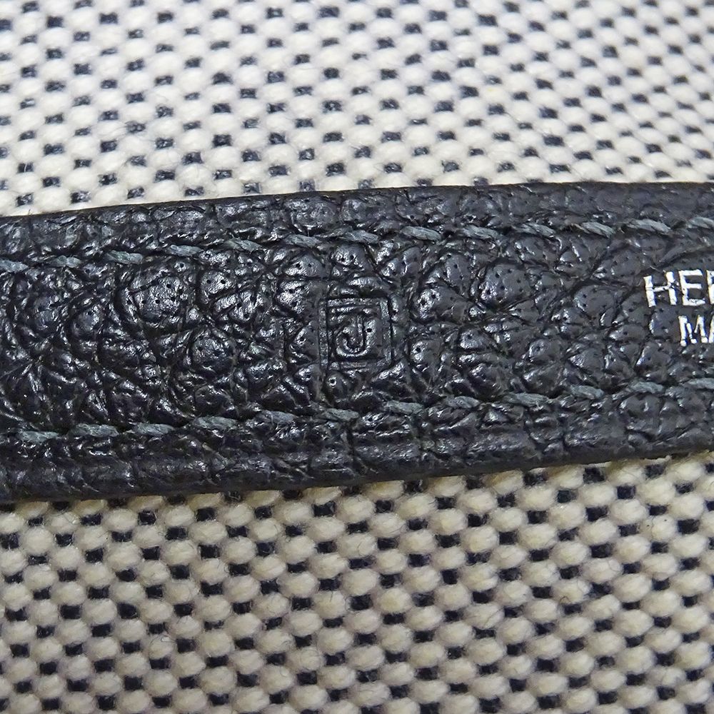 Hermes Tote Garden Party PM Toile Ash Black Gold — view 7