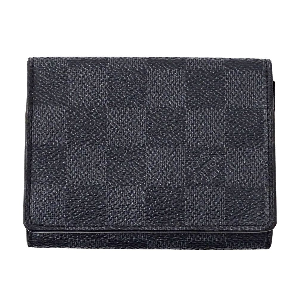 Louis Vuitton Card Case Damier Graphite Business Holder Black