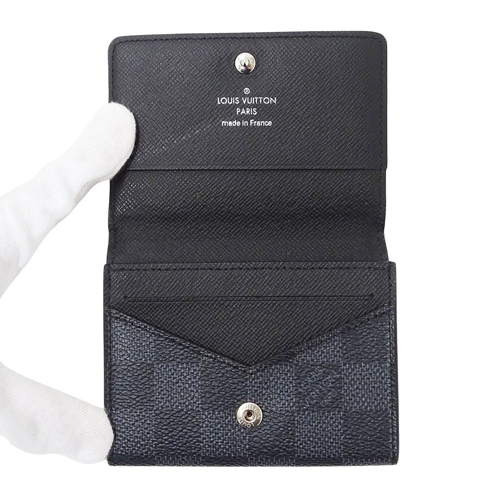 Louis Vuitton Card Case Damier Graphite Business Holder Black — view 4