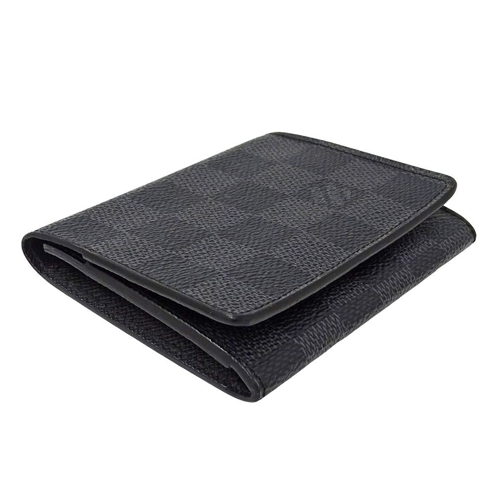 Louis Vuitton Card Case Damier Graphite Business Holder Black — view 3