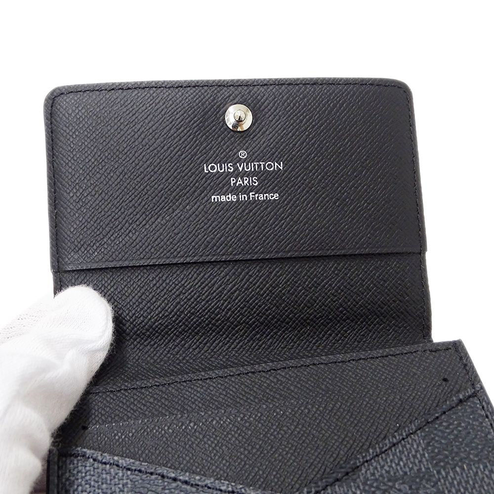 Louis Vuitton Card Case Damier Graphite Business Holder Black — view 7