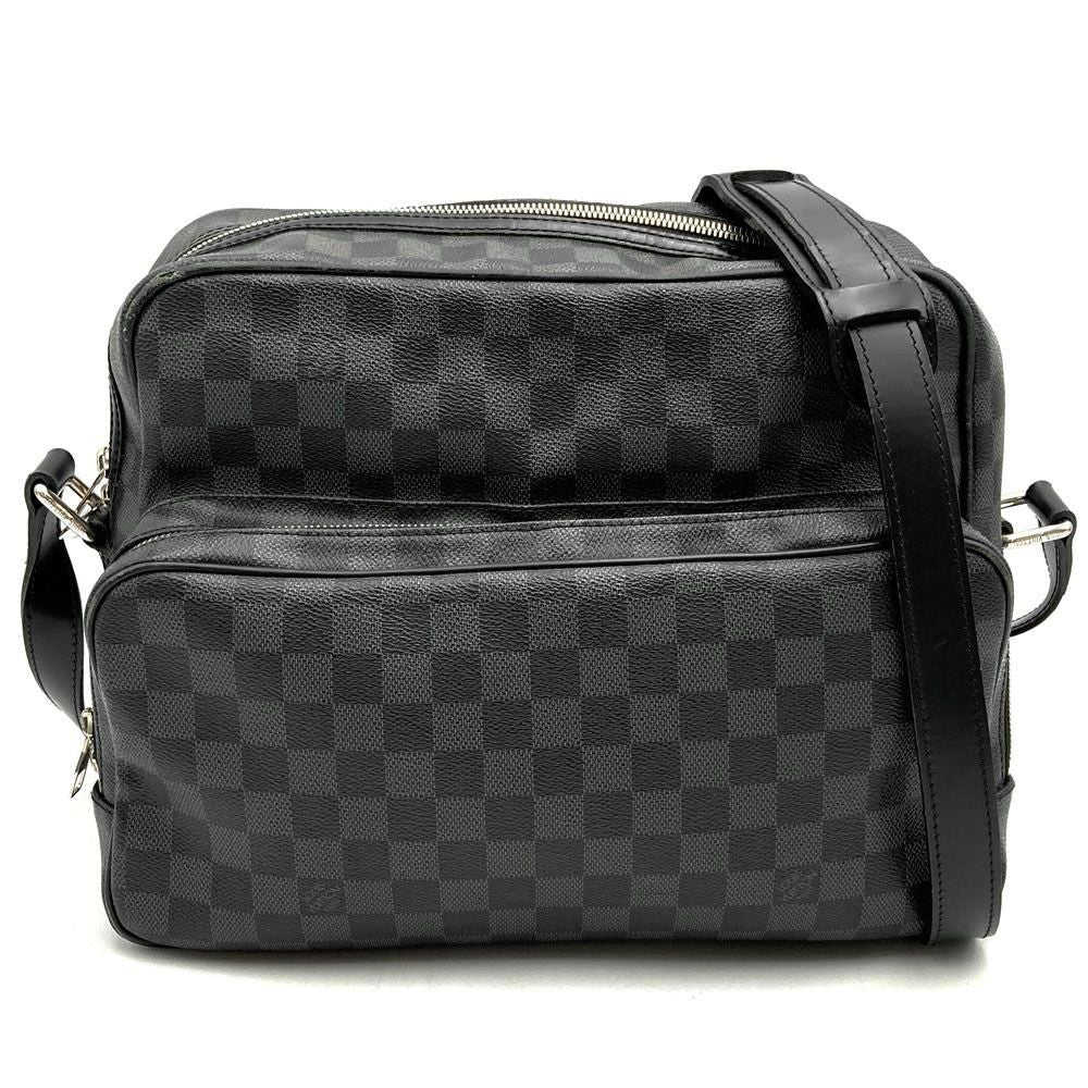 Louis Vuitton Damier Graphite Io Shoulder Bag Canvas Black — view 2