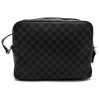 Louis Vuitton Damier Graphite Io Shoulder Bag Canvas Black — view 3